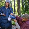 image:imageThermaRest Honcho Poncho Down Wearable Camping BlanketBurgundy