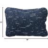 image:imageThermaRest Compressible Cinch Camping and Backpacking Pillow Regular  14 x 18 Inch OuterspaceWarp Speed Print