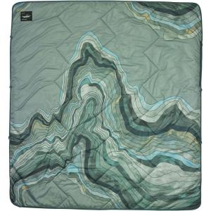 image:imageThermaRest Argo Insulated Camping and Backpacking Blanket TomatoSage Topo Wave Print