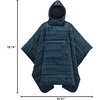 image:imageThermaRest Honcho Poncho Wearable Hoodie Blanket Blue PrintBlue