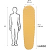 image:imageThermaRest NeoAir Xlite Camping and Backpacking Sleeping Pad Lemon Curry Regular  20 x 72 Inches WingLock ValveLarge  25 x 77 Inches